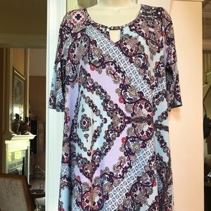 2 B Together colorful design asymmetrical dress